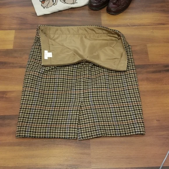 J.Crew Tweed pencil skirt size 0 EUC - Picture 3 of 8